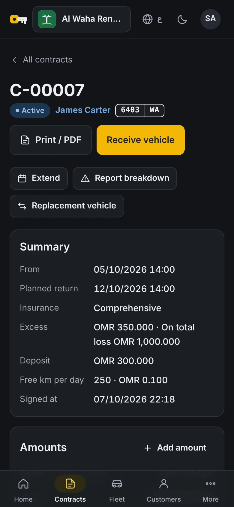 A customer deposit whose refund date was forgotten