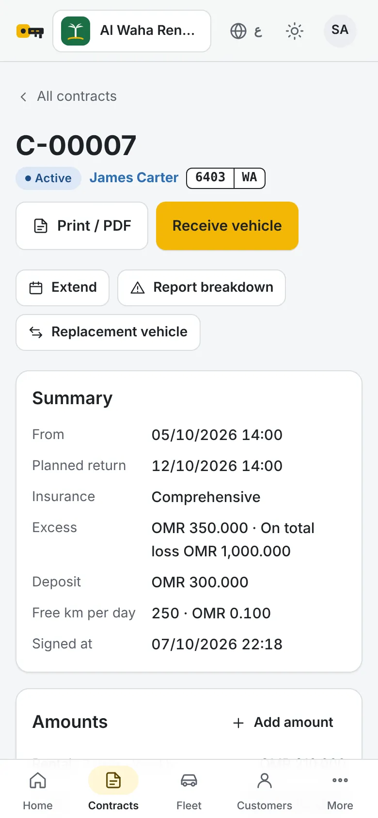 A customer deposit whose refund date was forgotten