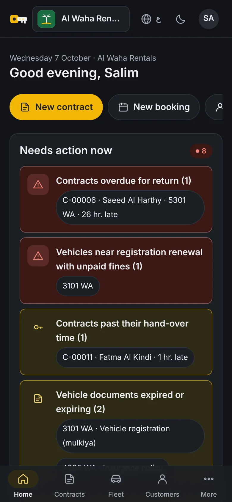 A registration or insurance expired and nobody noticed