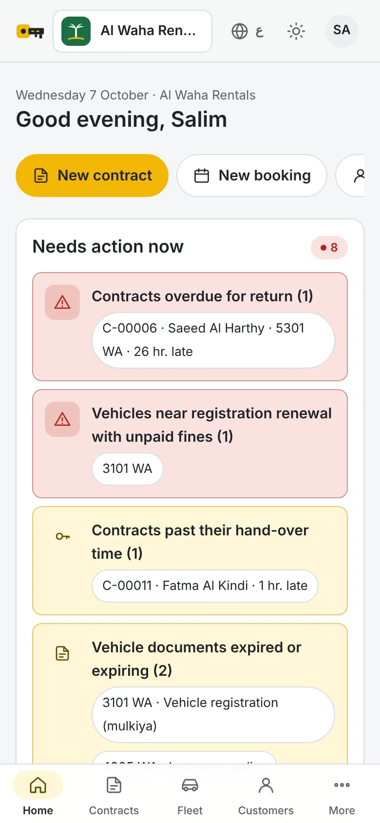A registration or insurance expired and nobody noticed